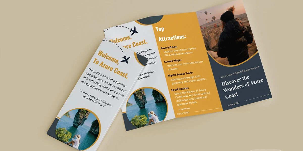 Brochure giấy C300 cán mờ