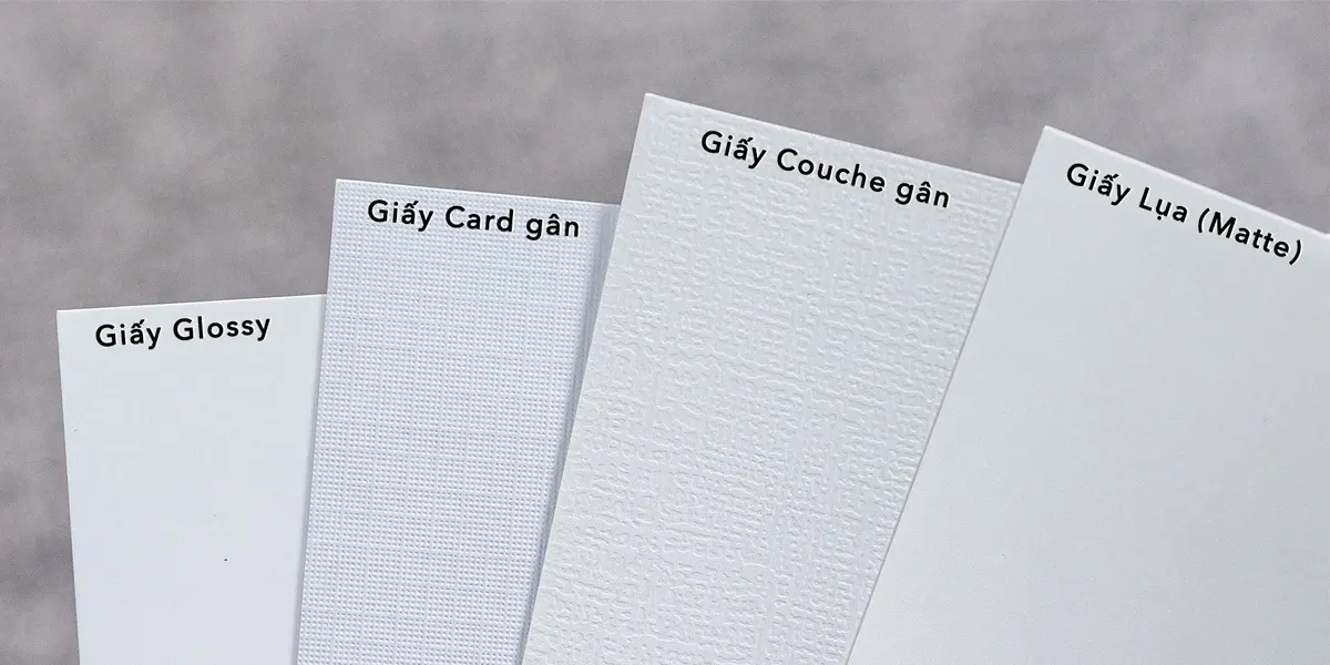 Giấy C300 cán mờ là gì