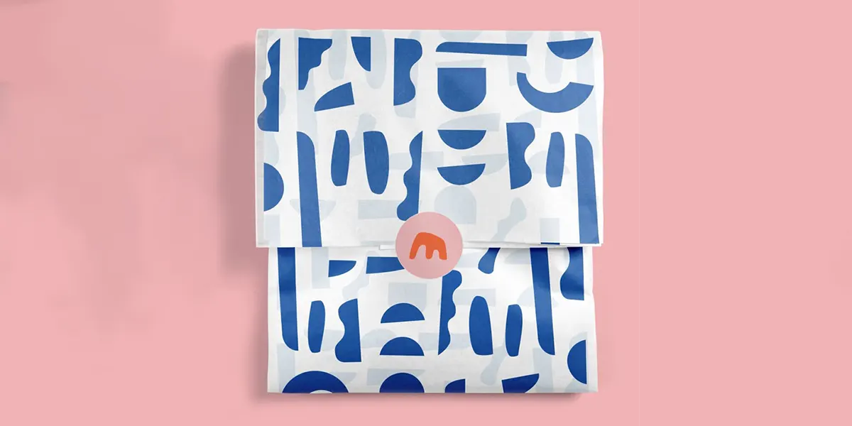 Giấy gói hàng có thiết kế hoạ tiết hoa văn