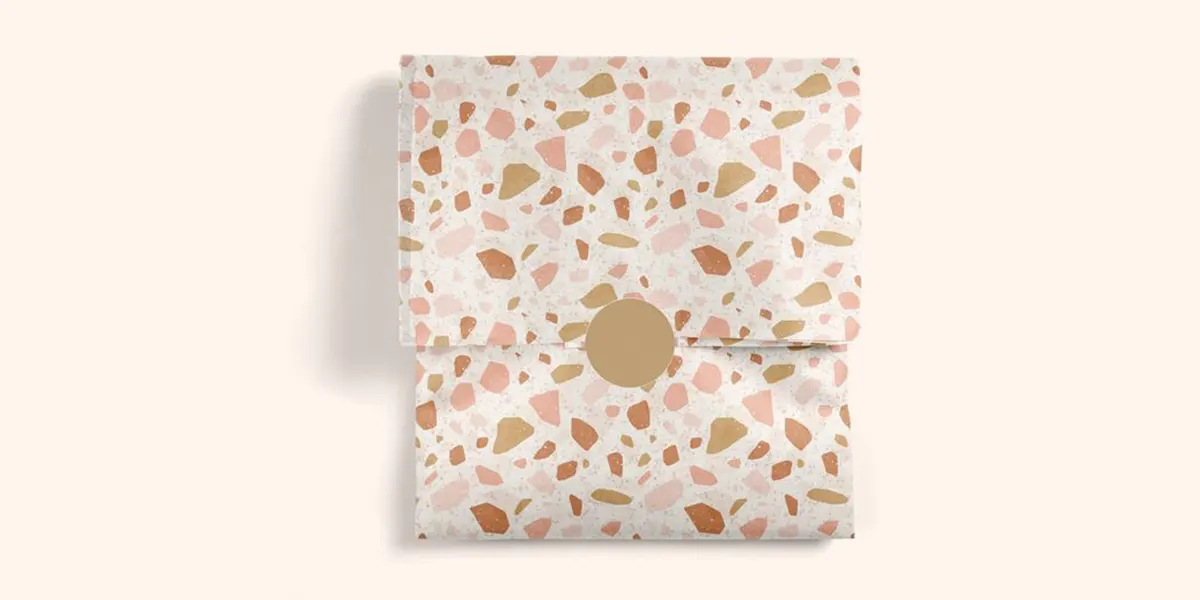 Giấy gói quần áo hoạ tiết đơn giản