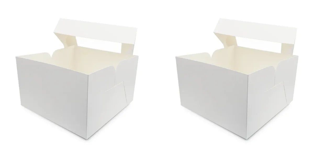 Hộp bánh ngọt bằng giấy Ivory