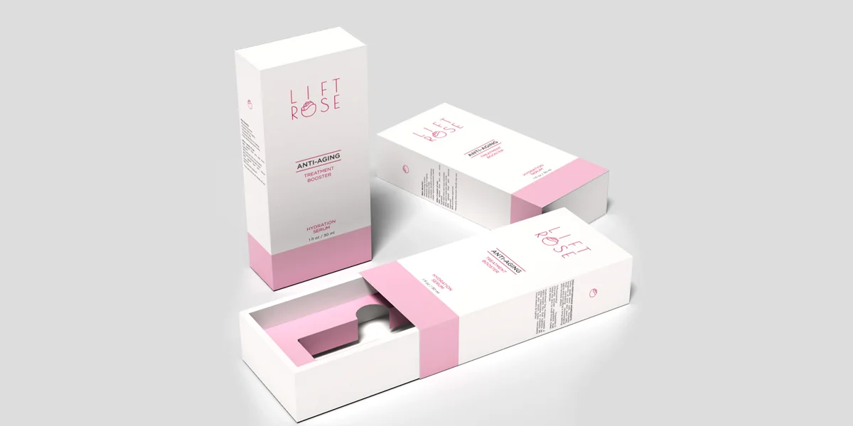 Hộp đựng mỹ phẩm bằng giấy Ivory