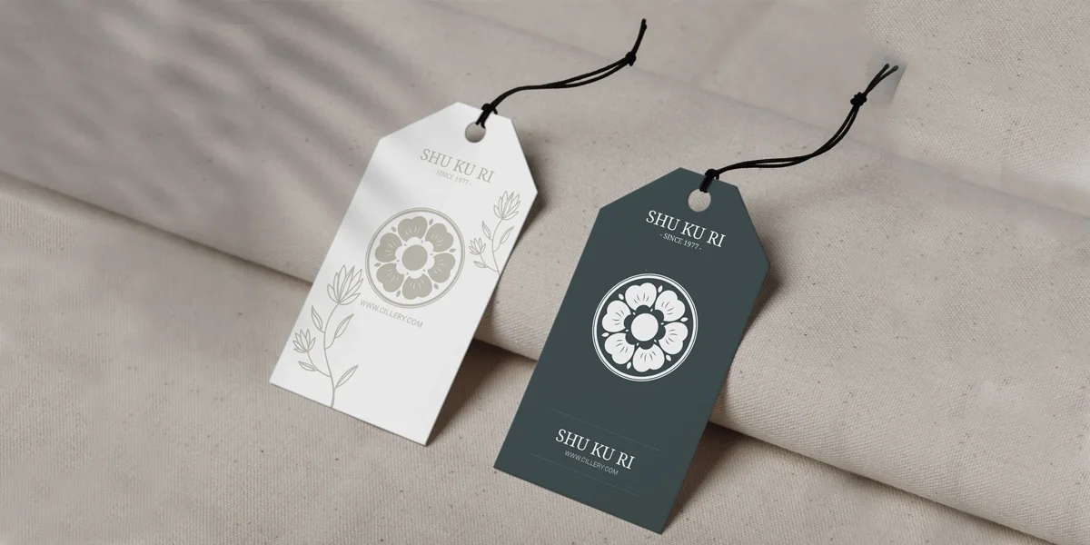 Nhãn mác quần áo bằng giấy Ivory