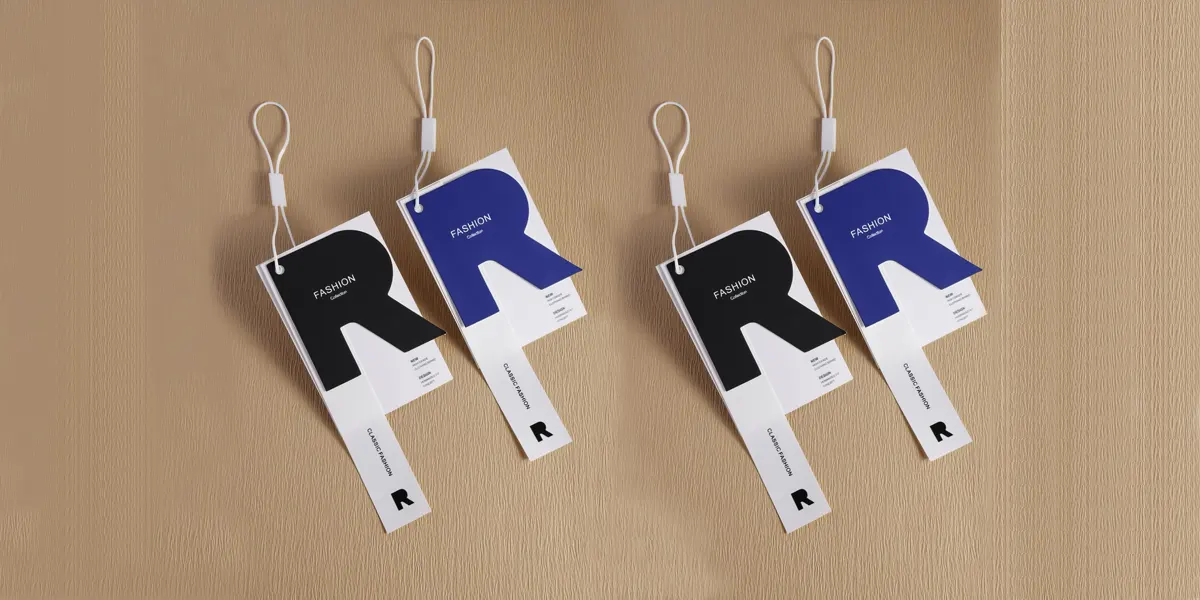 Tag áo làm từ giấy ivory