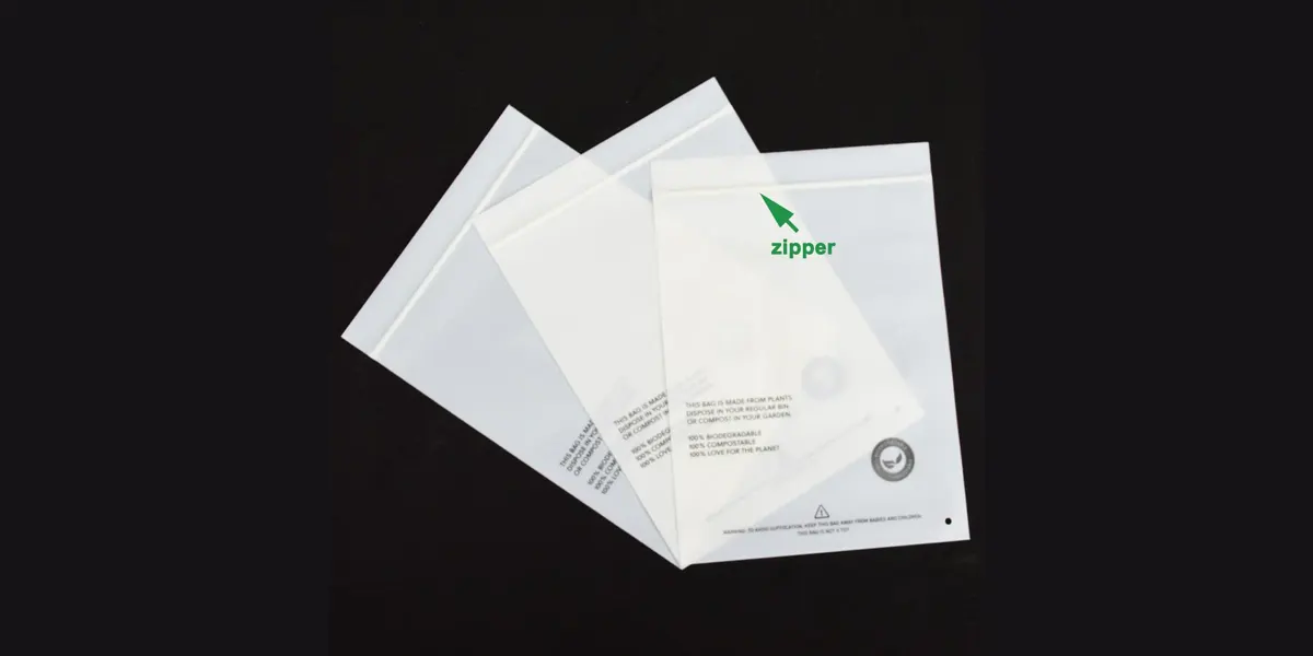 Túi zip lụa mờ