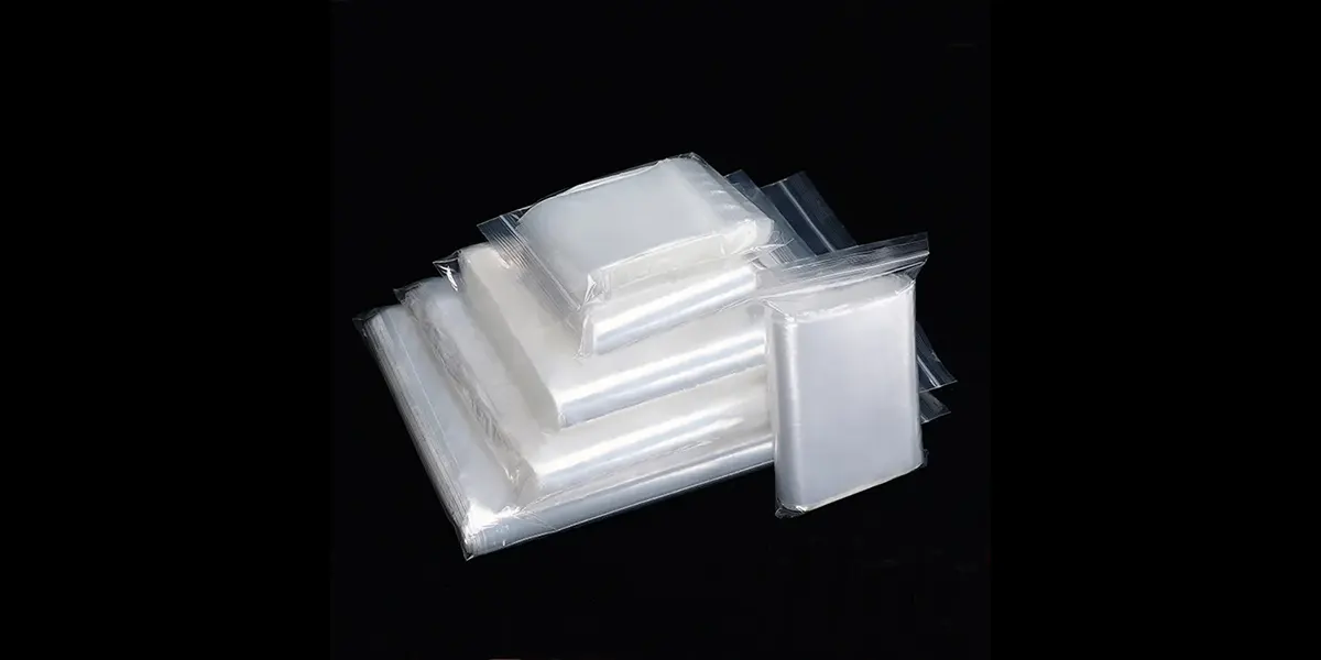 túi zipper chỉ trắng lớn
