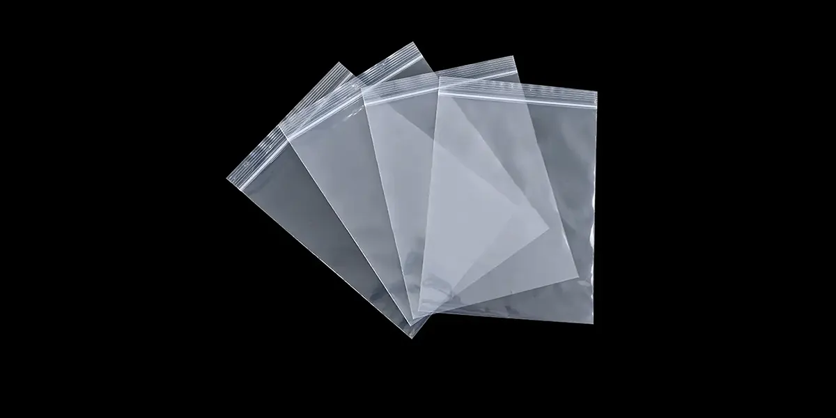 túi zipper chỉ trắng nhỏ