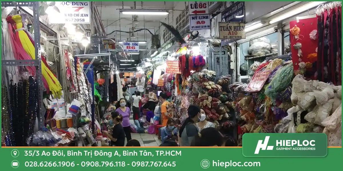 Tại sao nên mua phụ liệu may mặc tại chợ Đại Quang Minh